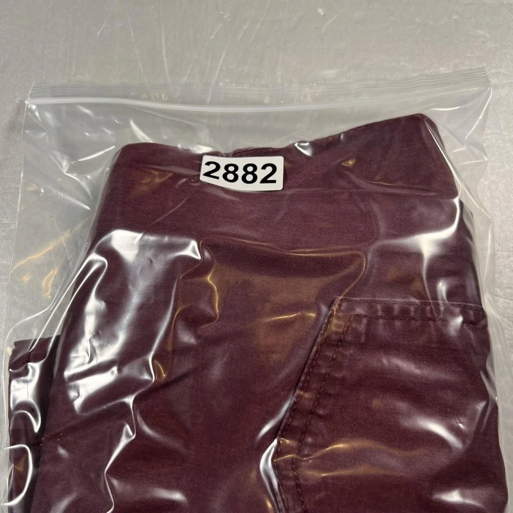 7 For All Mankind Jeans Womens‎ 31 Burgundy Blair Stretch Lightweight - Picture 11 of 11